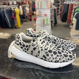 Adidas Monochrome Patterned Sneakers